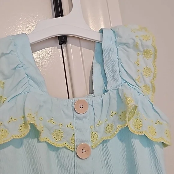 12 18m romper jessica Simpson ruffle eyelets - Picture 3 of 5